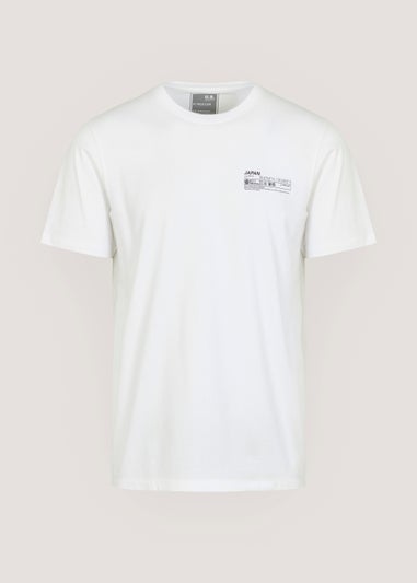 US Athletic White Tokyo T-Shirt - Matalan