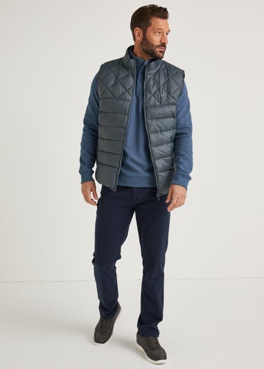 Lincoln Grey Puffer Gilet - Matalan