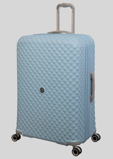 IT Luggage Blue Quilted Suitcase