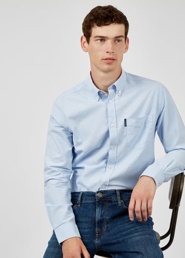 Ben Sherman Sky Blue Organic Cotton Regular Fit Oxford Shirt