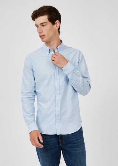 Ben Sherman Sky Blue Organic Cotton Regular Fit Oxford Shirt