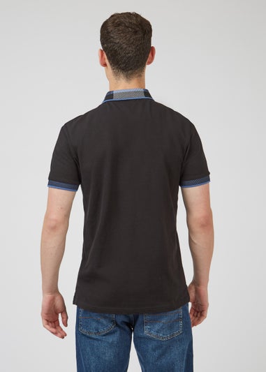 Ben Sherman Black Collar Interest Polo Shirt