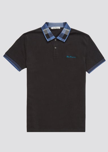 Ben Sherman Black Collar Interest Polo Shirt