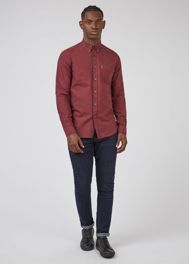 Ben Sherman Wine Organic Cotton Regular Fit Oxford Shirt