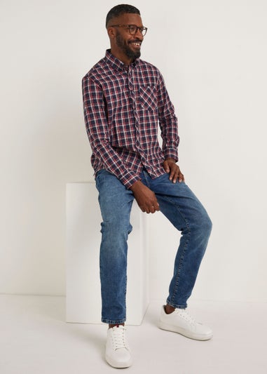 Ben Sherman Check 100% Cotton Long Sleeve Regular Fit Shirt