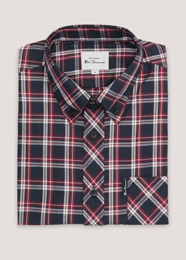 Ben Sherman Check 100% Cotton Long Sleeve Regular Fit Shirt