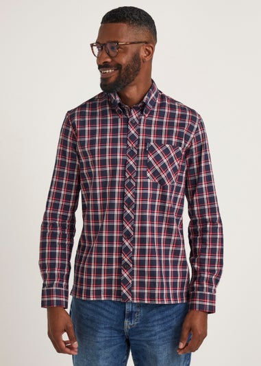 Ben Sherman Check 100% Cotton Long Sleeve Regular Fit Shirt - Matalan