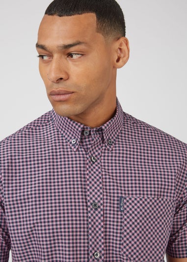 Ben Sherman Violet Gingham Regular Fit Shirt