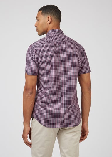 Ben Sherman Violet Gingham Regular Fit Shirt