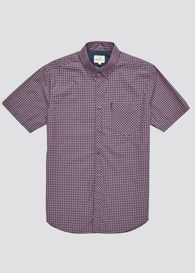 Ben Sherman Violet Gingham Regular Fit Shirt