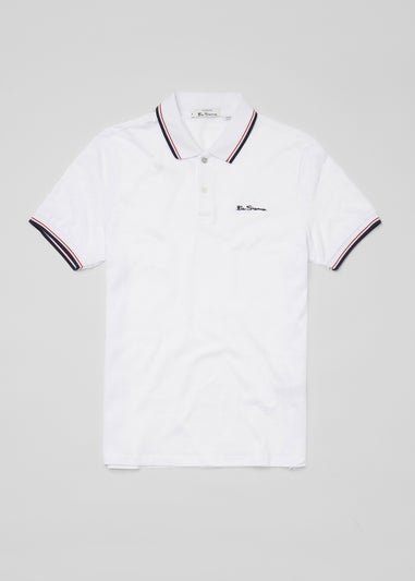 Ben Sherman White Signature Polo Shirt