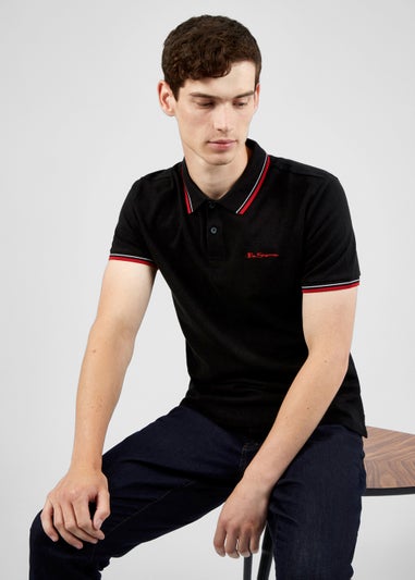 Ben Sherman Black Signature Polo Shirt