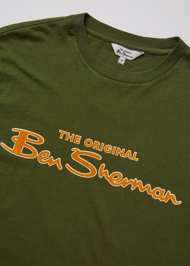 Ben Sherman Camouflage Signature Flock T-Shirt