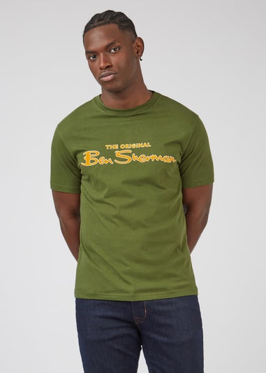 Ben Sherman Camouflage Signature Flock T-Shirt