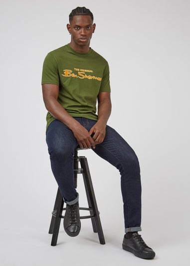 Ben Sherman Camouflage Signature Flock T-Shirt
