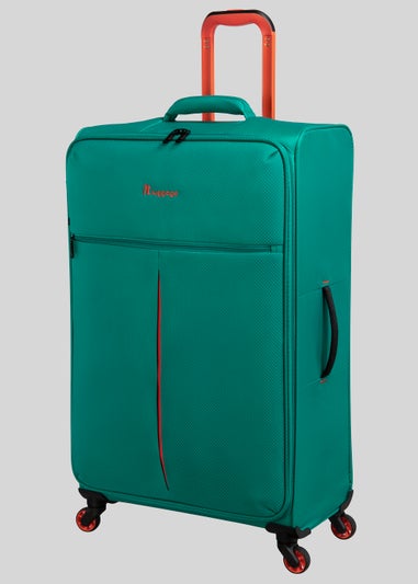 IT Luggage Green Soft Shell Suitcase