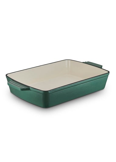 Barbary & Oak Green Cast Iron Roaster (39cm)