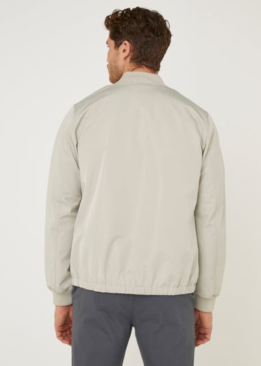 Light Grey Lightweight Bomber Jacket