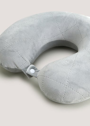 Grey Travel Pillow (33cm x 28cm)