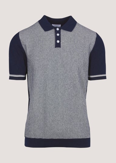 Navy Birdseye Polo Shirt