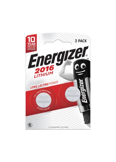 2 Pack Energizer CR2016 Lithium Batteries