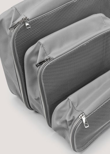 3 Pack Grey Packing Cubes