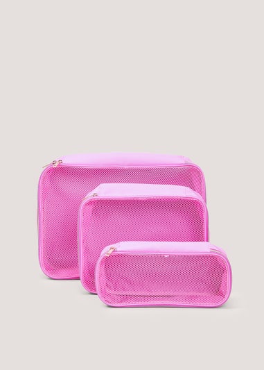 3 Pack Pink Packing Cubes