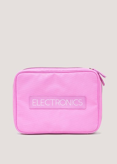 Pink Electronics Case (25cm x 3.5cm x 18cm)