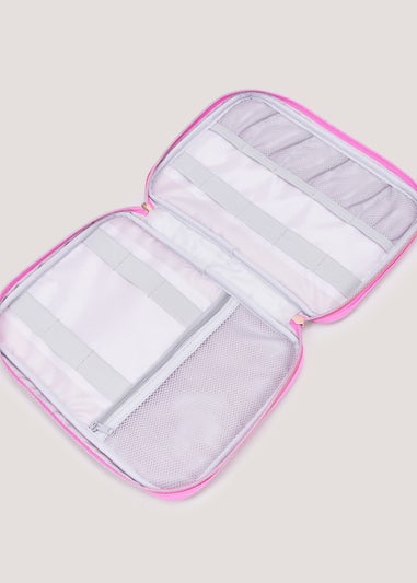 Pink Electronics Case (25cm x 3.5cm x 18cm)