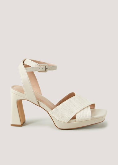 Et Vous Cream Platform Heels