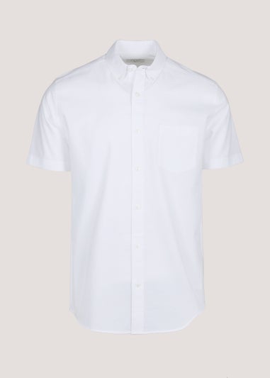 White Short Sleeve Oxford Shirt