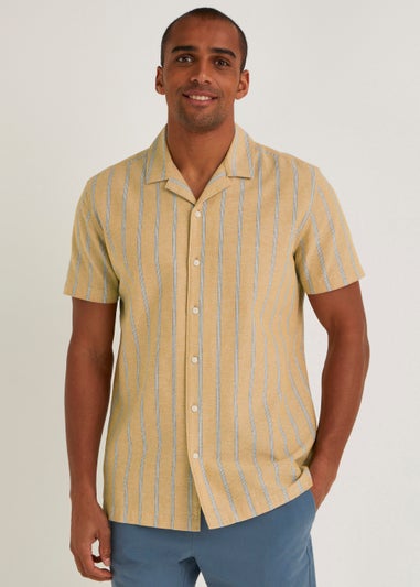 Yellow Stripe Short Sleeve Shirt