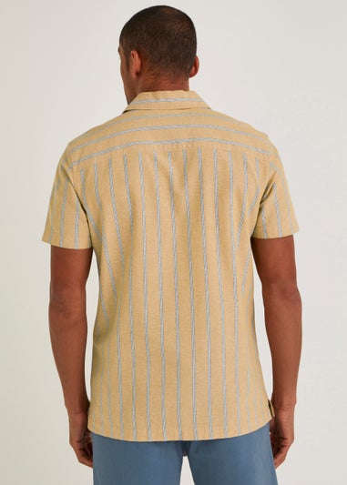 Yellow Stripe Short Sleeve Shirt