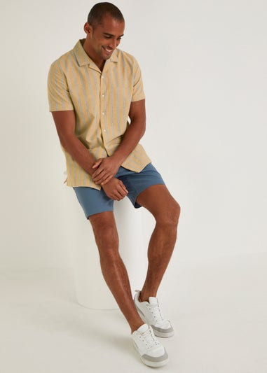 Yellow Stripe Short Sleeve Shirt