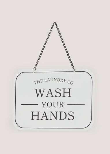 Wash Your Hands Bathroom Sign (15cm x 20cm)