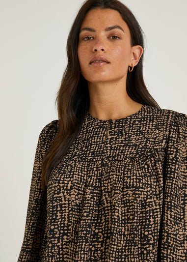 Black Spot Print Blouse