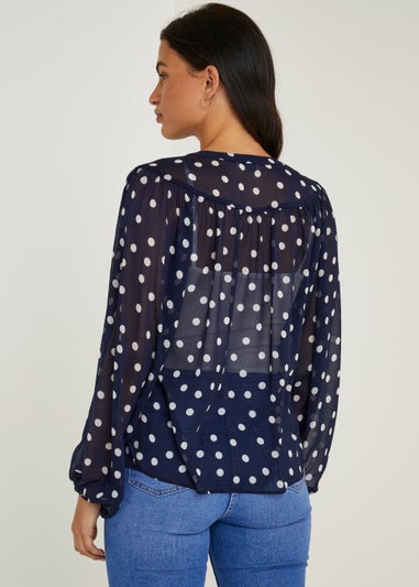 Navy Spot Shirt