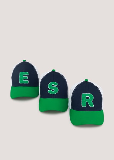Boys Navy Alphabet Cap (3-6yrs)