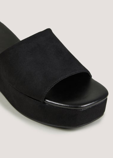 Et Vous Black Flatforms Matalan