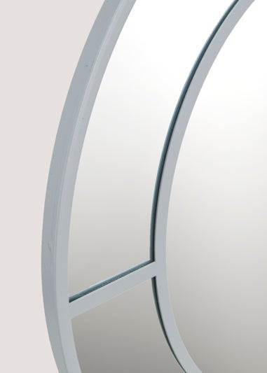 Circle Mirror with Grey Panes (60cm x 60cm)