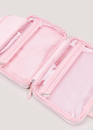 Pink Stripe Beauty Case