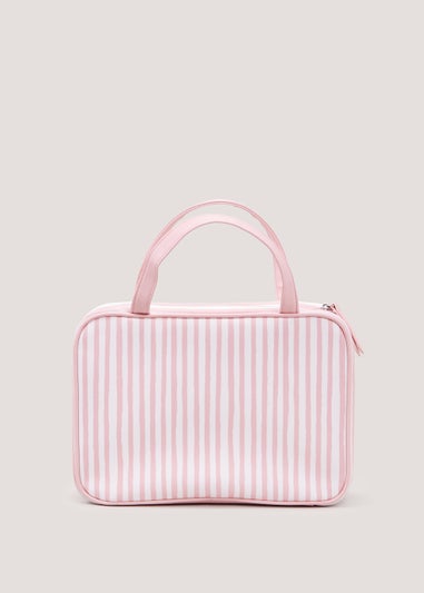 Pink Stripe Beauty Case