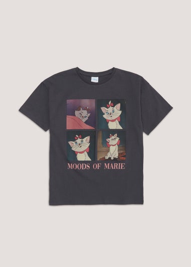 Kids Charcoal Disney Moods of Marie T-Shirt (4-13yrs)