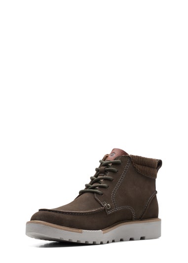 Clarks Grey Barnes Shoes