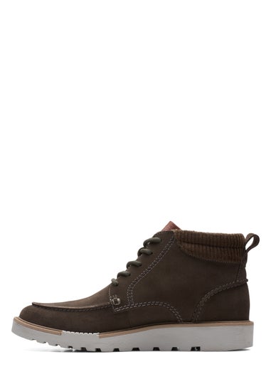 Clarks Grey Barnes Shoes