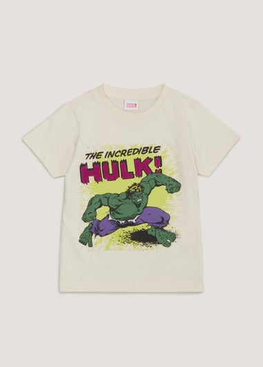Boys Stone Marvel Incredible Hulk T-Shirt (12mths-6yrs)