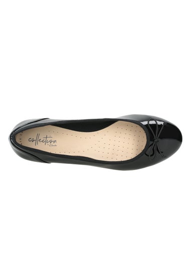 Clarks Black Couture Bloom Ballet Flats