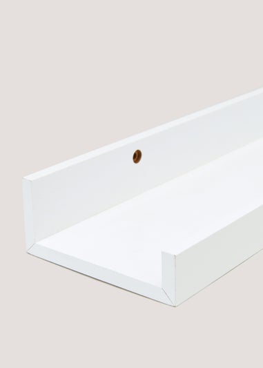 White Wooden Shelf (90cm x 12cm)