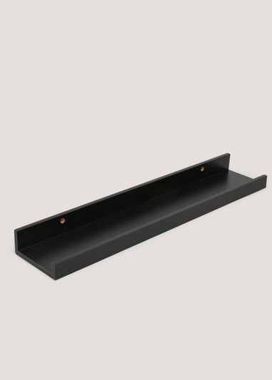 Black Wooden Shelf (90cm x 12cm)