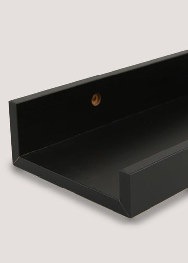 Set of 3 Black Picture Shelves